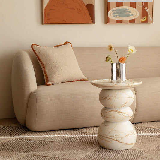 Sorrento Side Table (Marble Finish)