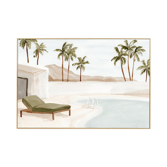 Desert Hideaway Haze Landscape Art Print