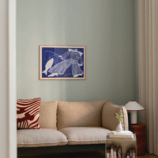 Sams Fishing Art Print