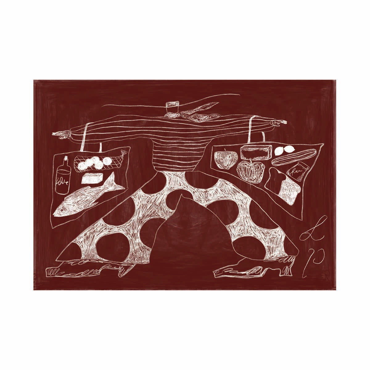 Sams Shopping Art Print