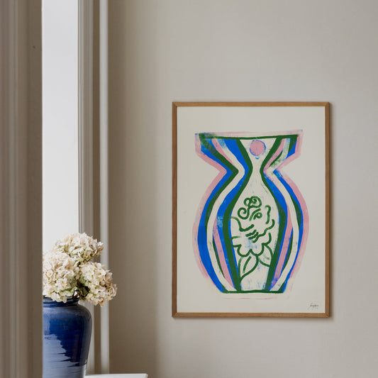 Summer Vase 02 Art Print