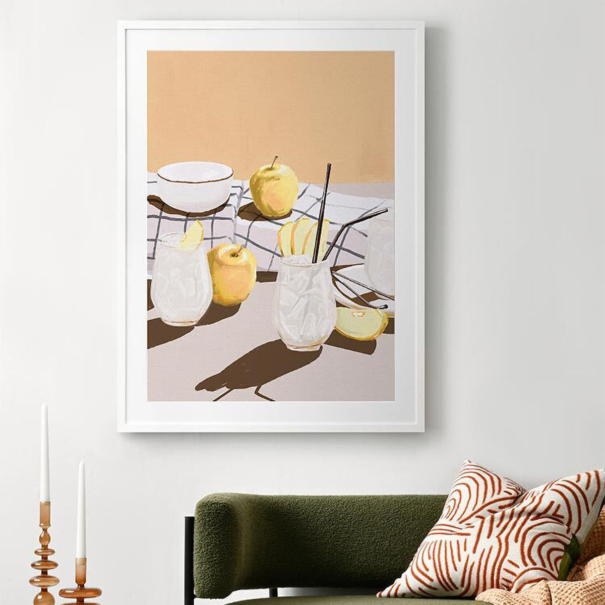 Apple Juice Portrait Art Print