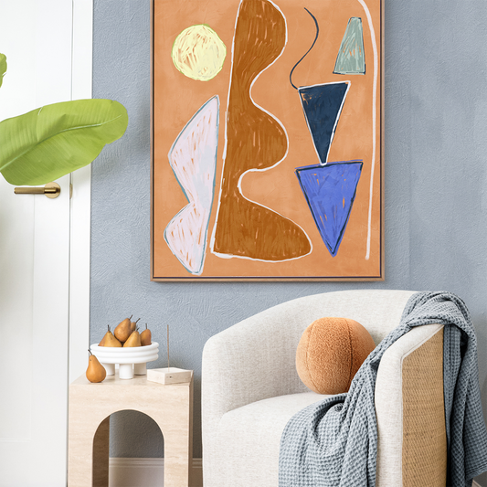 Desert Geo II Portrait Art Print