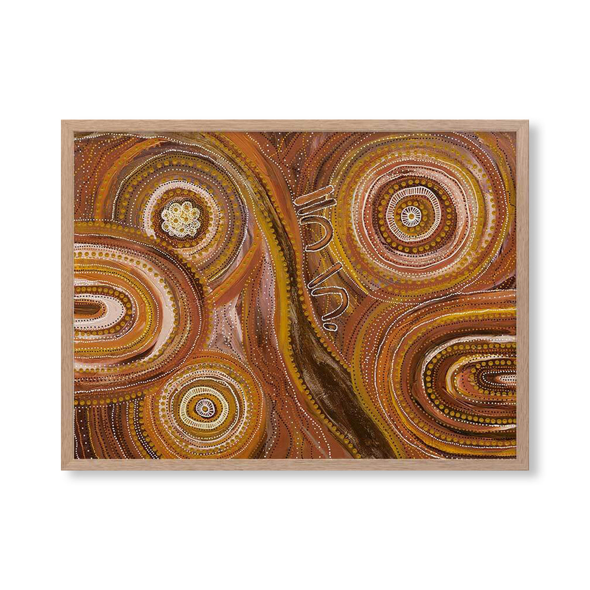 Ngurrbul Dark Landscape Art Print