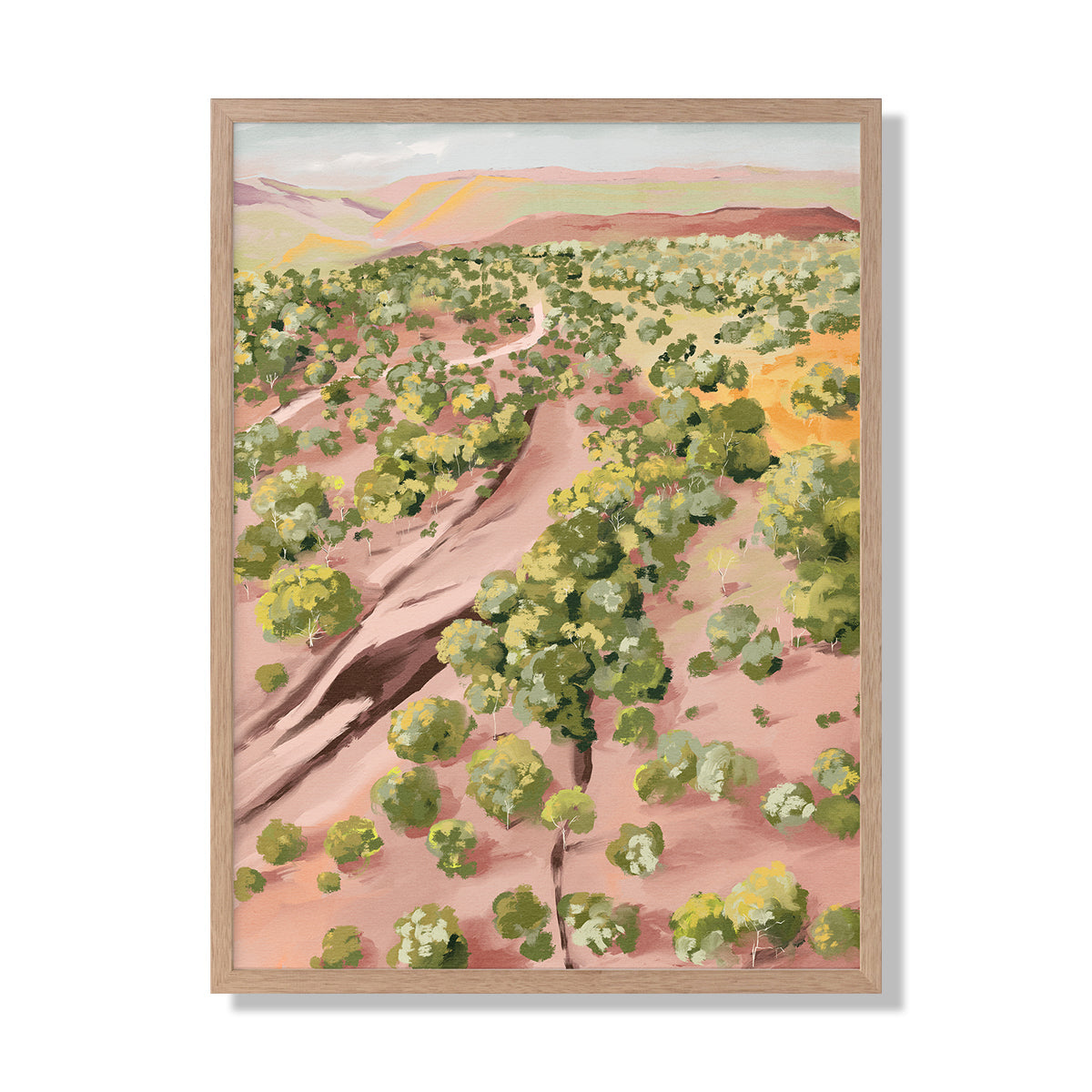 Over The Hill Portrait Art Print