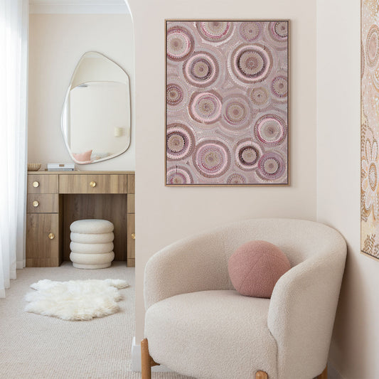 Nirrangi ll Purple Portrait Art Print