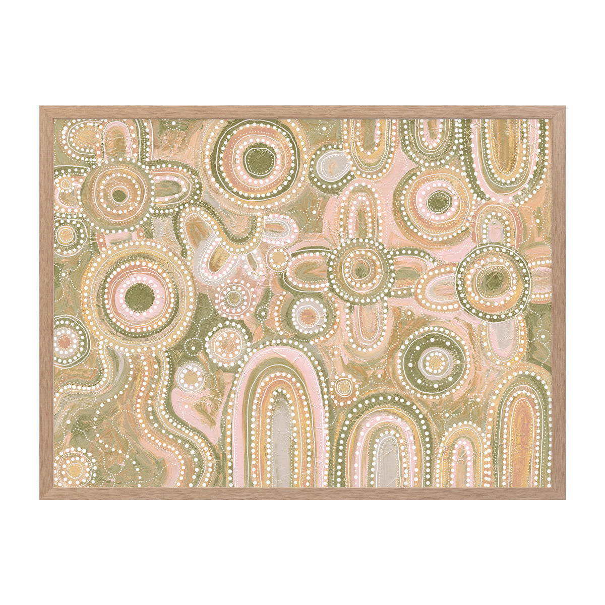 Yinaagang Multicolour Landscape Art Print