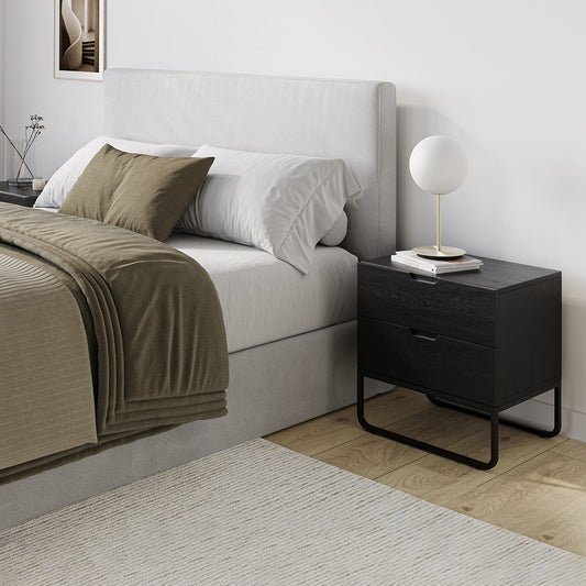 Mila 2-Drawer Bedside Table