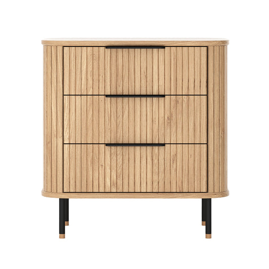 Rio 3 Drawers Bedside Table
