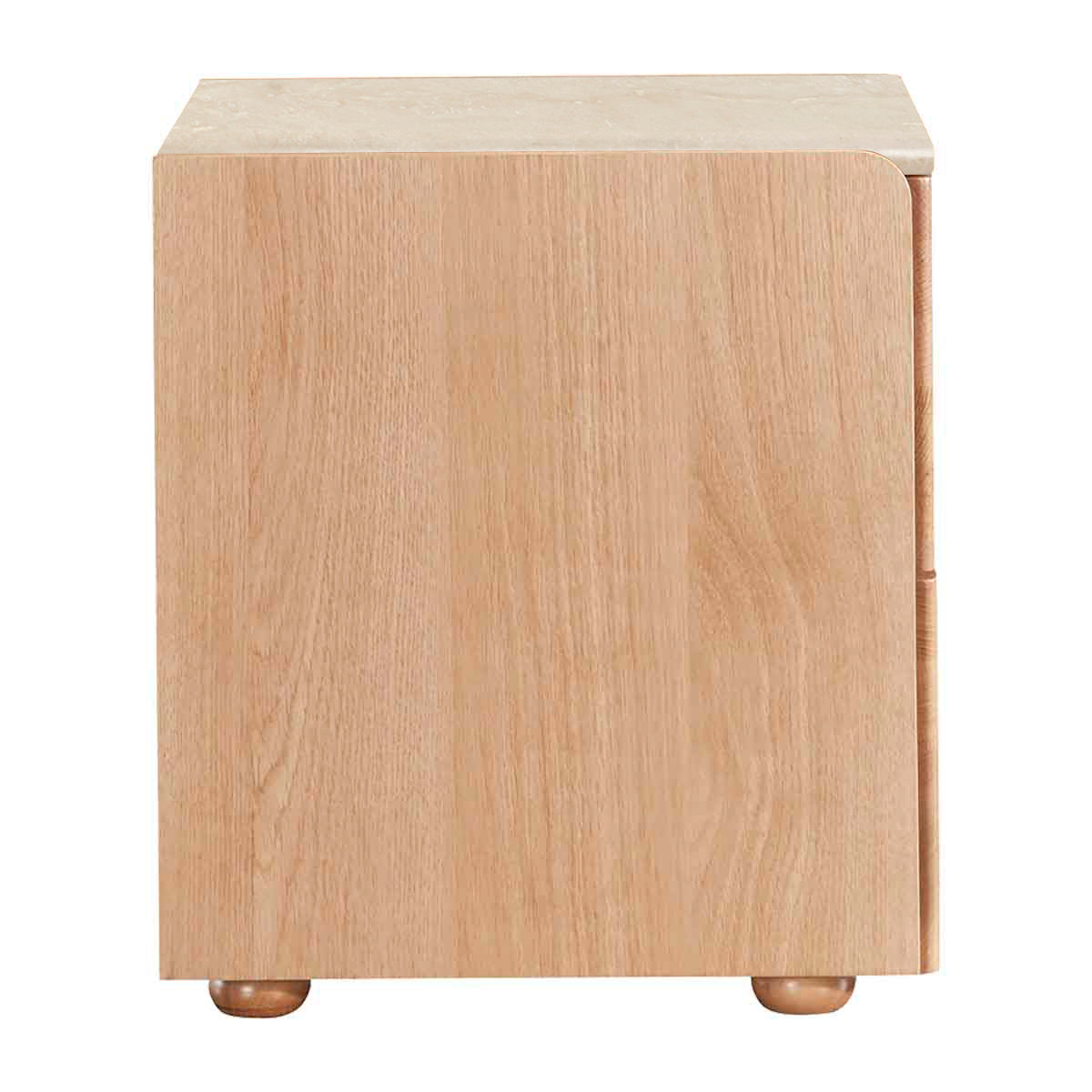 Delta Travertine Bedside Table