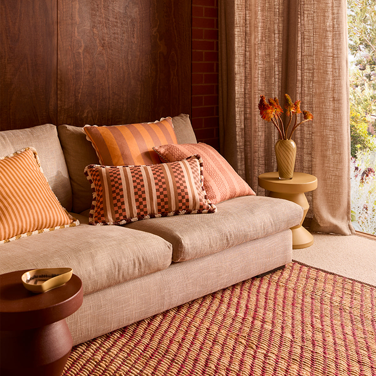 Marco Terracotta Tile Cushion