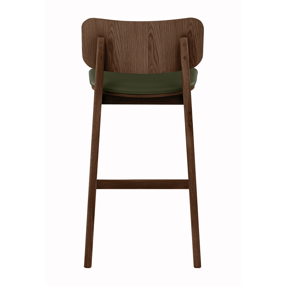 Flair Rattan Leather Bar Stool
