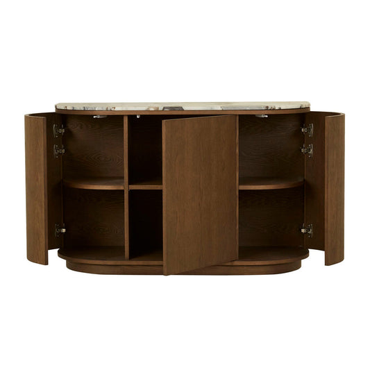 Oberon Crescent Marble Storage Unit