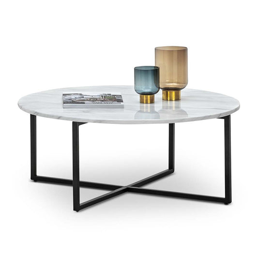Luxe Round Marble Coffee Table