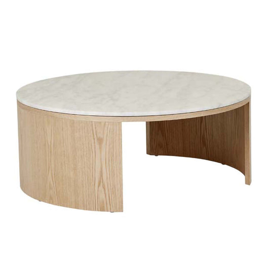 Oberon Crescent Marble Coffee Table