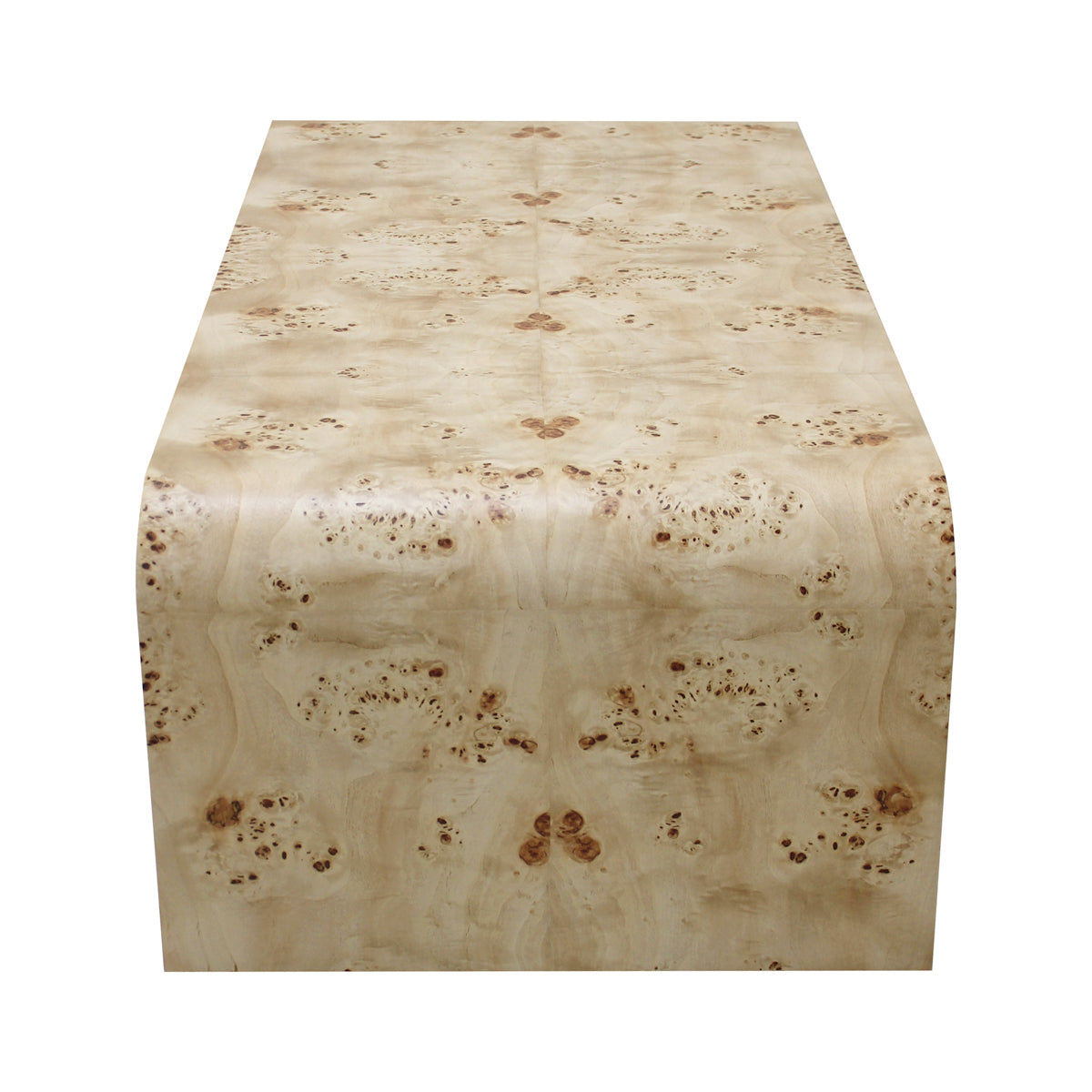 Valentina Burlwood Curve Coffee Table