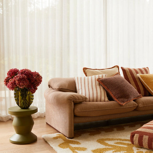 Levan Cream Linen Cushion