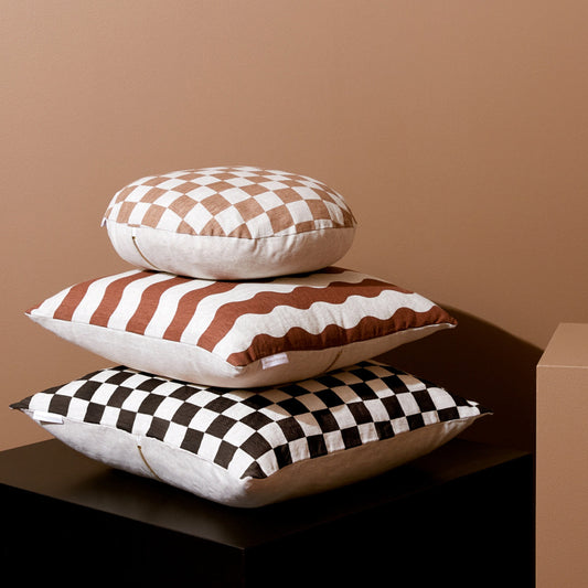 Check Square Cushion