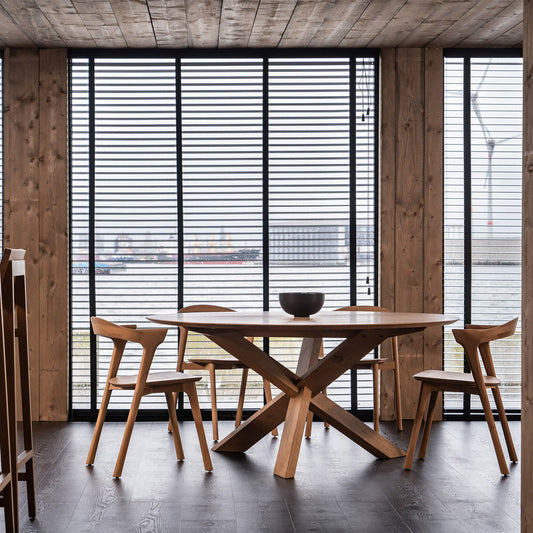 Circle Round Dining Table (Oak, 136cm)