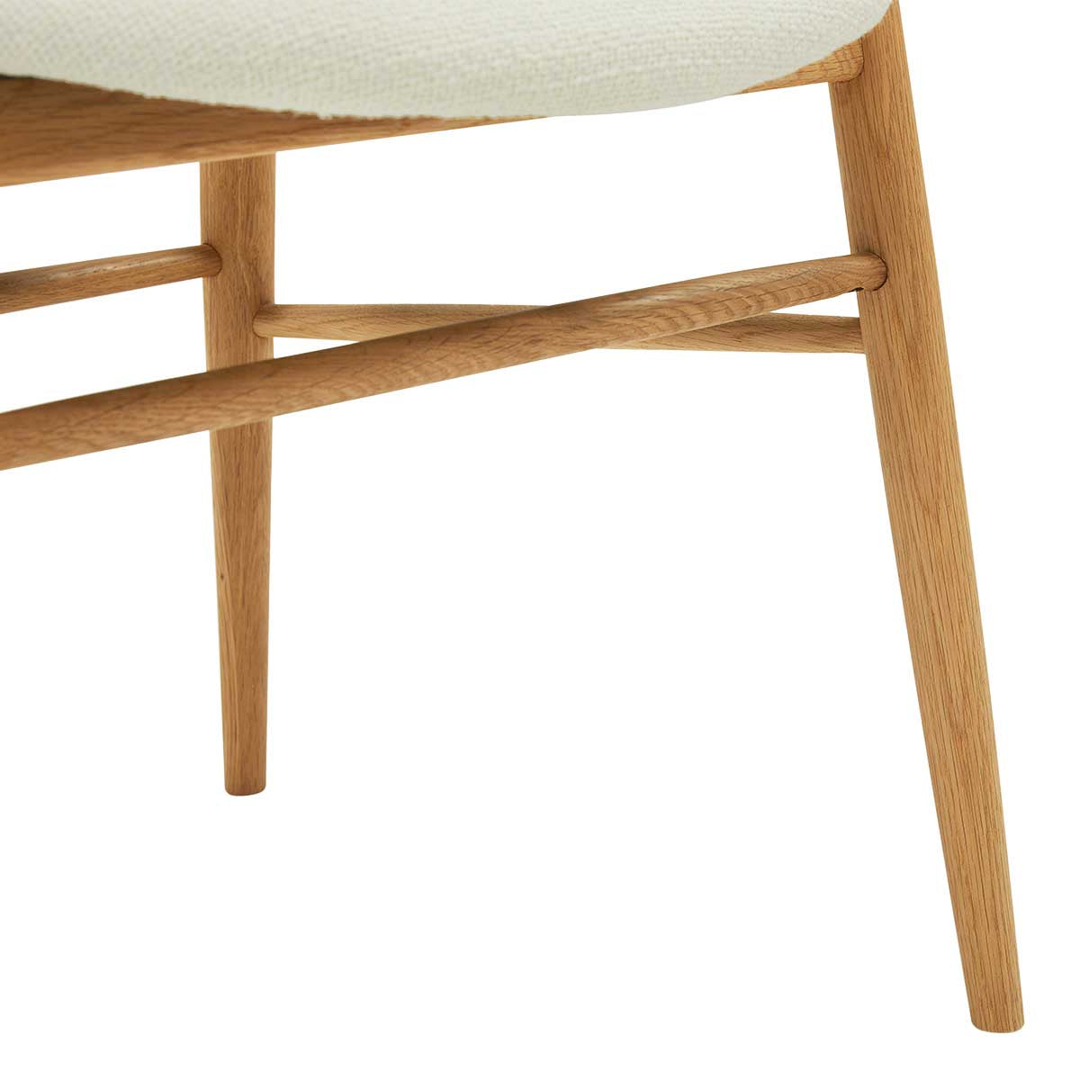 Aura Fabric Dining Chair (Oak)