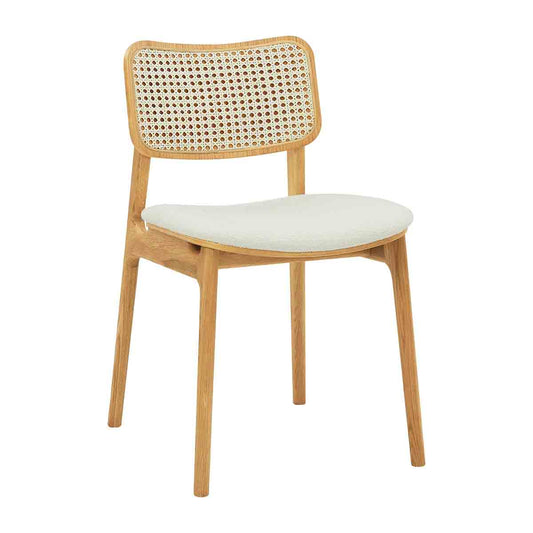 Flair Rattan Fabric Dining Chair