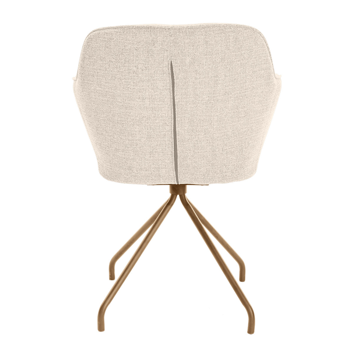 Levi Swivel Fabric Dining Arm Chair