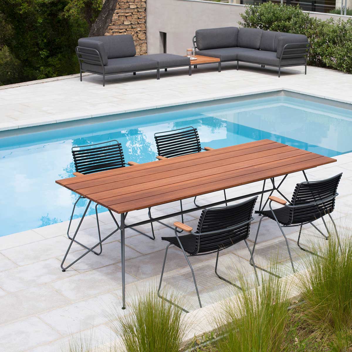 Click Outdoor Dining Chair with Armrest