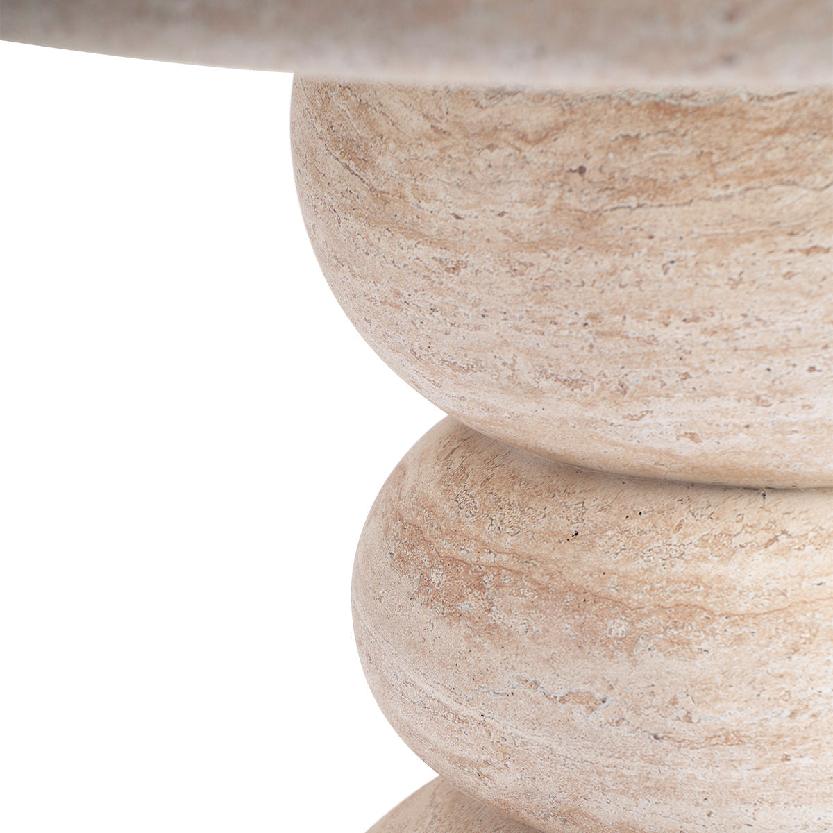 Sorrento Dining Table (120cm, Travertine Finish)