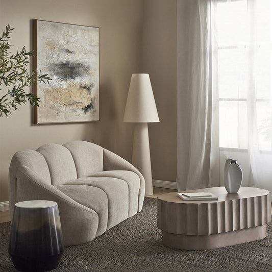 Carrington Linen Floor Lamp