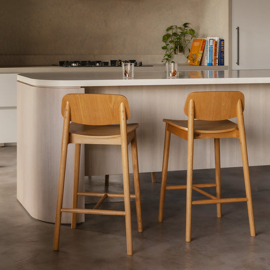 Lando Timber Bar Stool