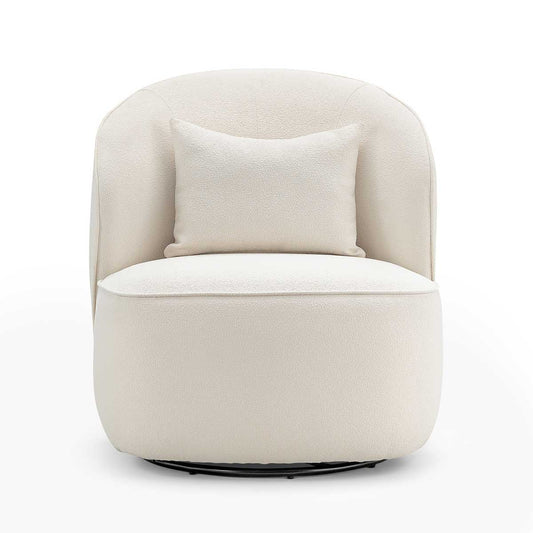 Atlas Boucle Swivel Lounge Chair