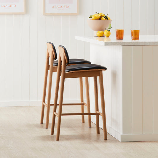 Lando Leather Bar Stool