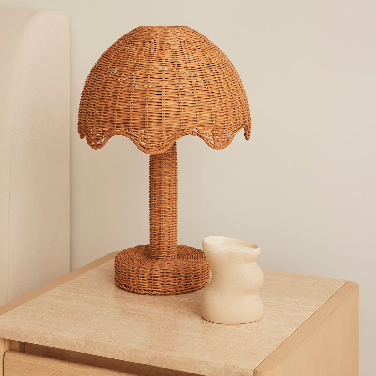 The Parasol Rattan Lamp