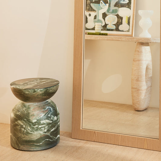 Santino Side Table (Marble Finish)