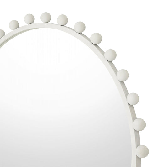 Luna Round Antique Mirror