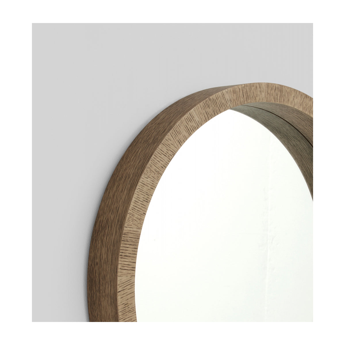 Wood Circle Mirror