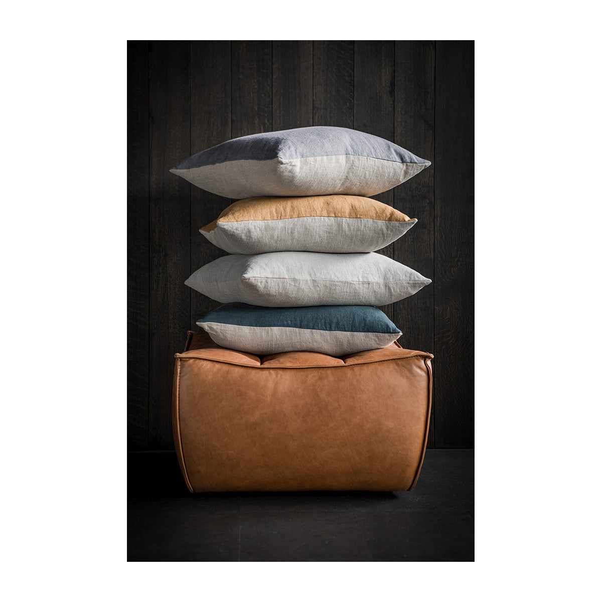 N701 Leather Ottoman