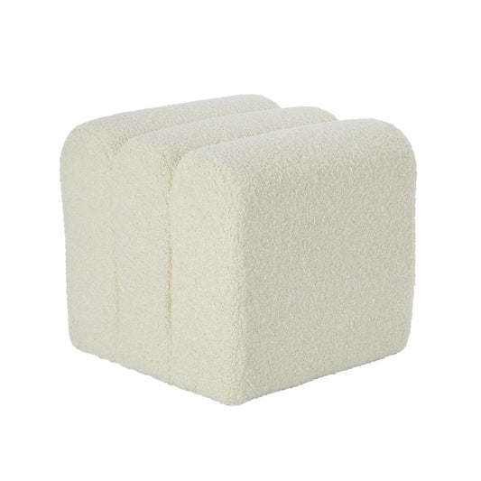 Naomi Fur Ottoman