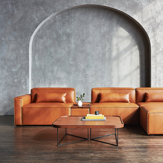 Mix Leatherette Sofa (Armless)