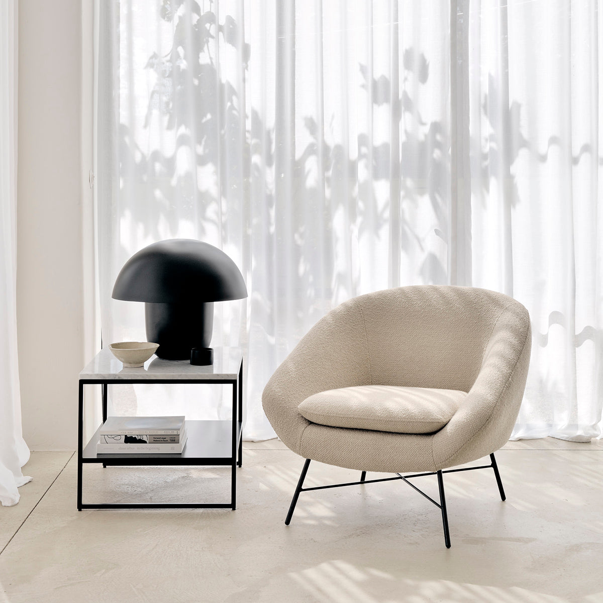 Stone Rectangle Side Table