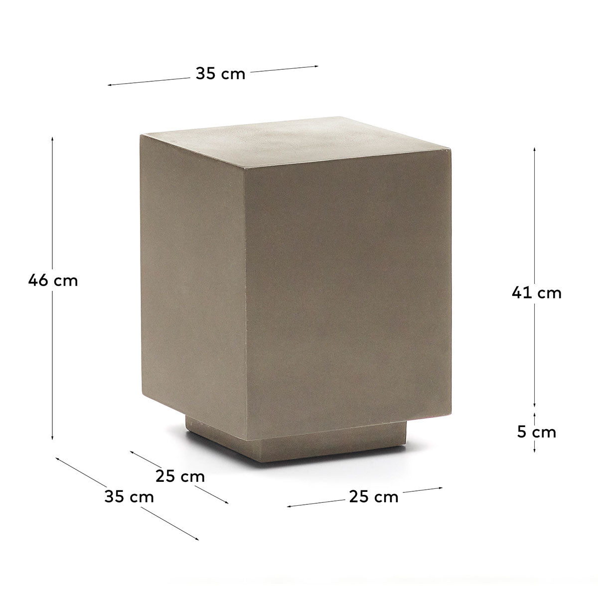 Rustella Cement Side Table (35 x 35cm)