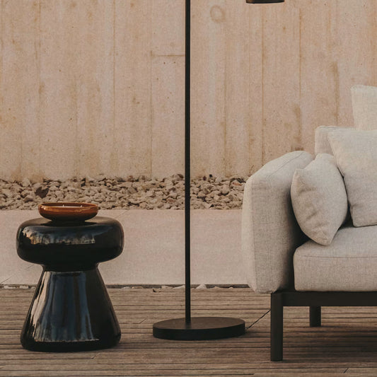 Manya Outdoor Round Side Table