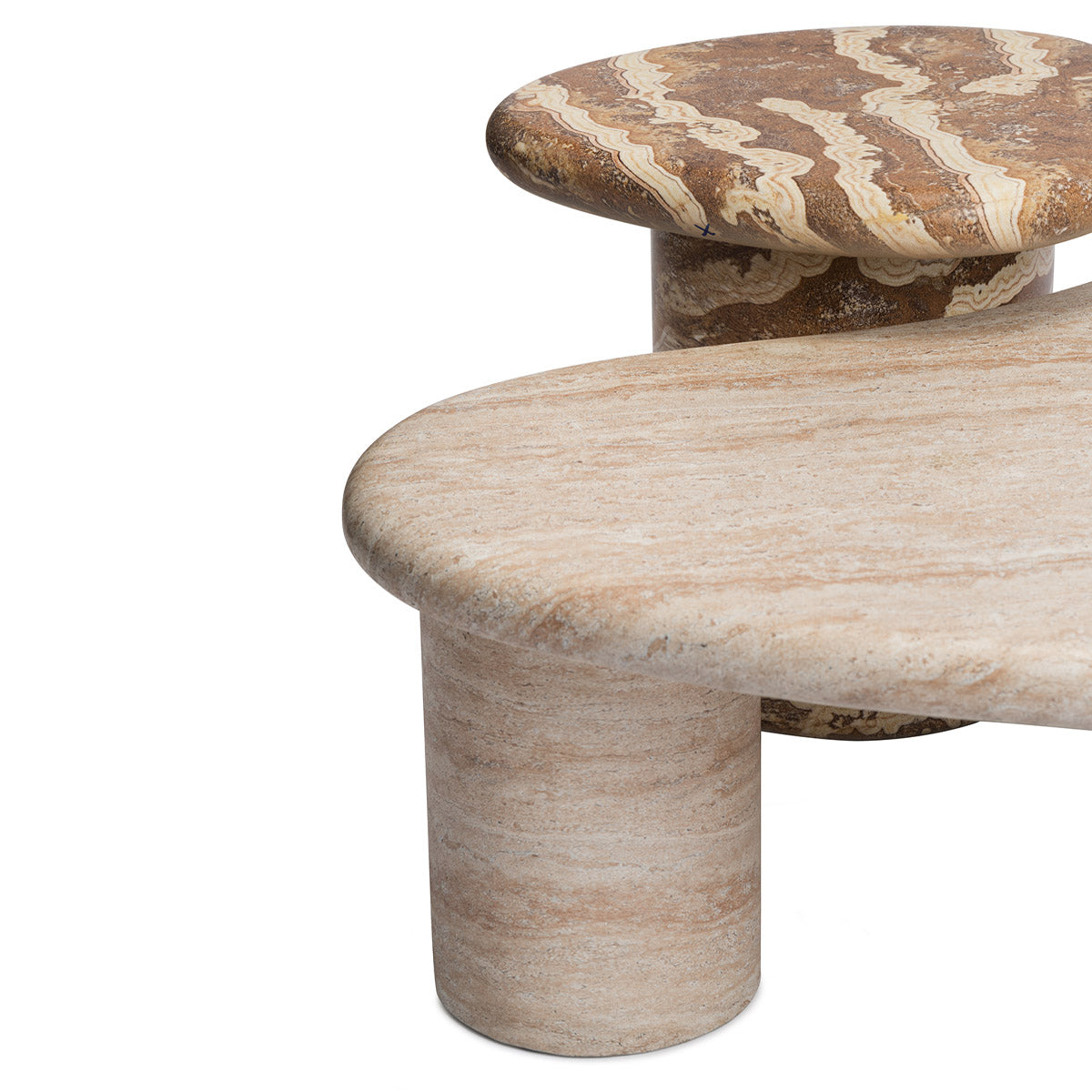 Azzurra Side Table (Tiger Onyx Finish)