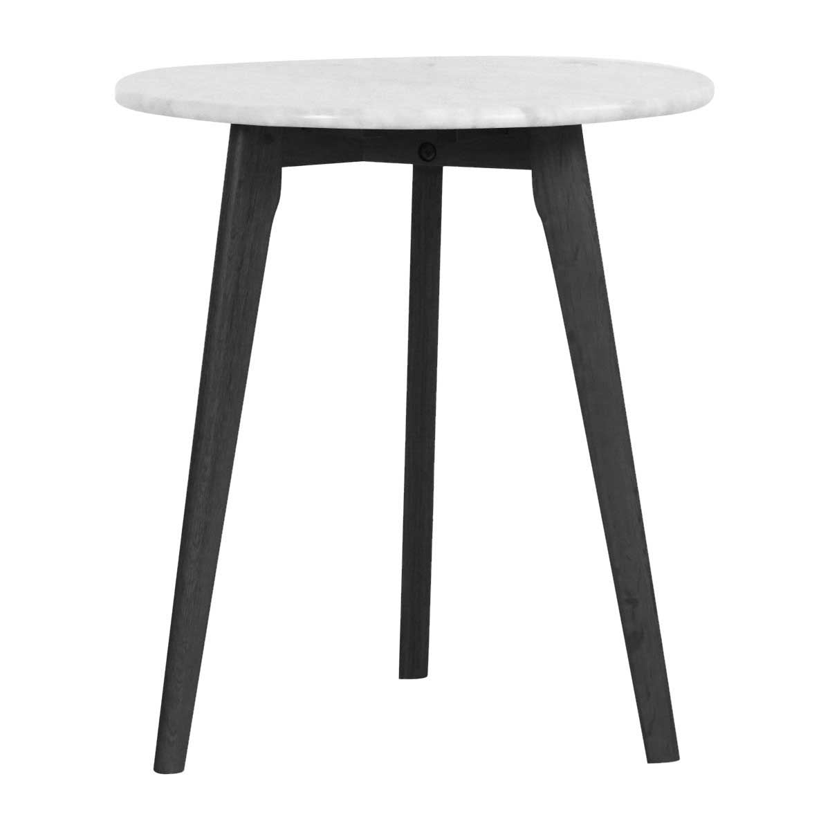 Oia White Marble Side Table