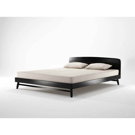 Twist Bed (Oak, Satin Black)