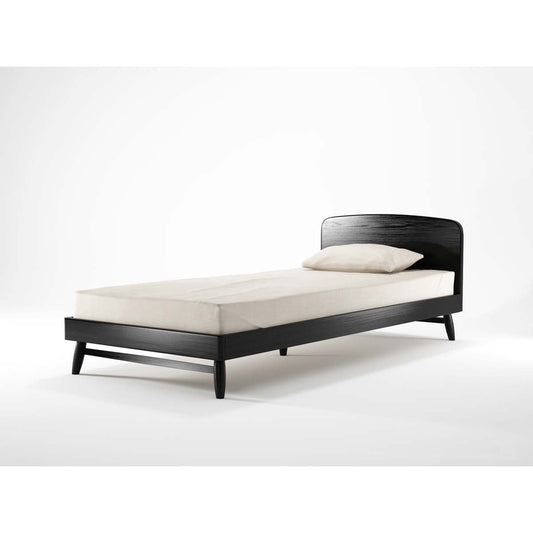 Twist Bed Kids (Oak, Satin Black)