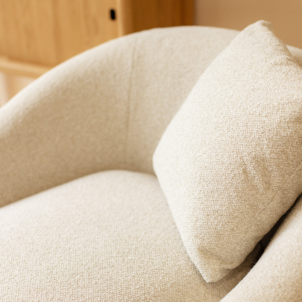 Avalon Boucle Swivel Armchair