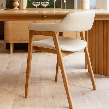 Santino Leather Dining Arm Chair