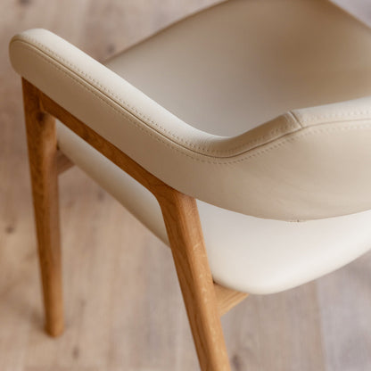 Santino Leather Dining Arm Chair