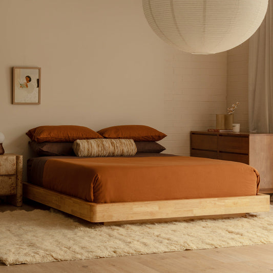 Kami Timber Platform King Bed Frame